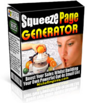 Product picture Squeeze Page Generator  