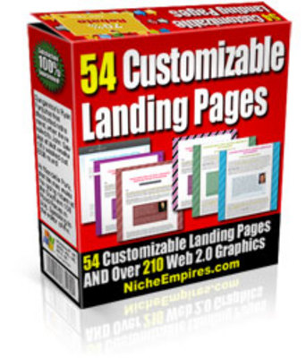 Product picture 54 Customizable Landing Pages  