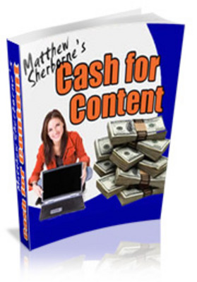 Product picture Cash For Content  